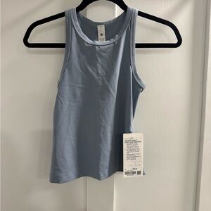 Lululemon Align Waist-Length Racerback Tank Size 4 NWT Blue